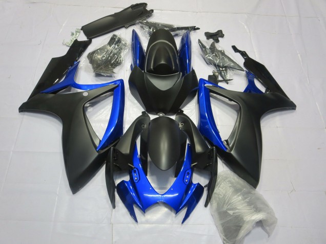 Matte Black Gloss Blue - 2006-2007 Suzuki GSXR 600-750