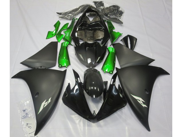 Matte Black & Green - 2009-2011 Yamaha R1