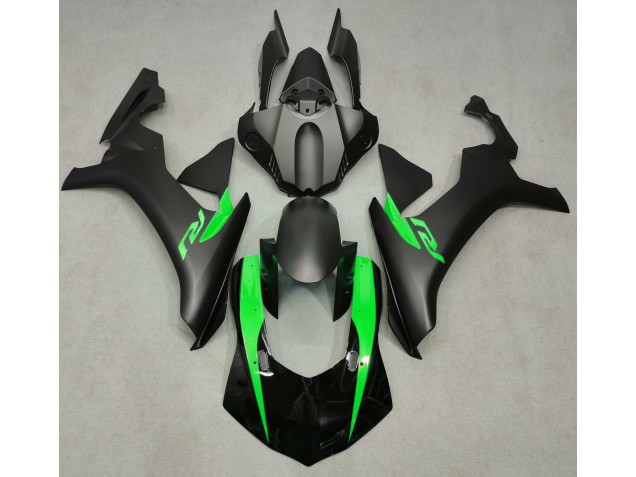 Matte Black & Green - 2015-2019 Yamaha R1 Matte Black & Green - 2015-2019 Yamaha R1