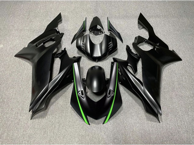 Matte Black & Green Accents - 2017-2021 Yamaha R6 Matte Black & Green Accents - 2017-2021 Yamaha R6