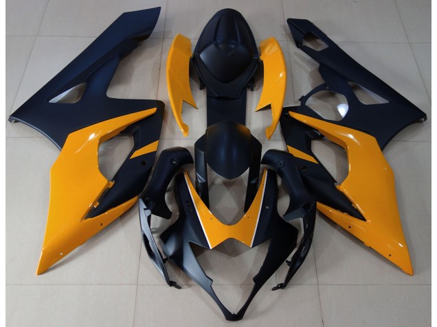 Matte Black & Light Orange - 2005-2006 Suzuki GSXR 1000