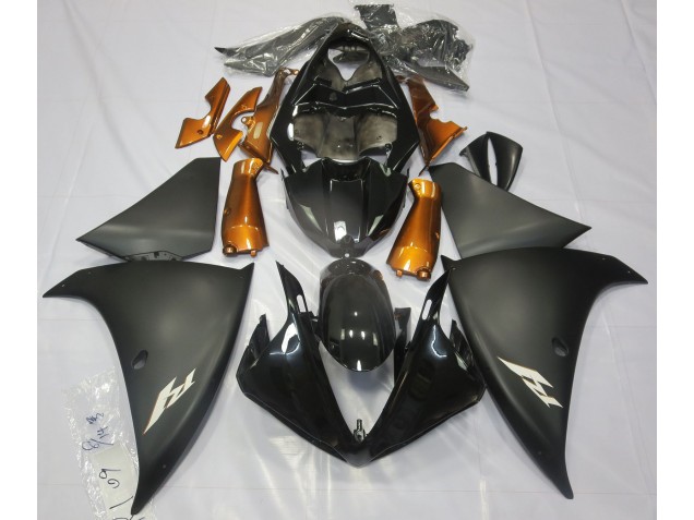 Matte Black & Orange - 2009-2011 Yamaha R1 Matte Black & Orange - 2009-2011 Yamaha R1