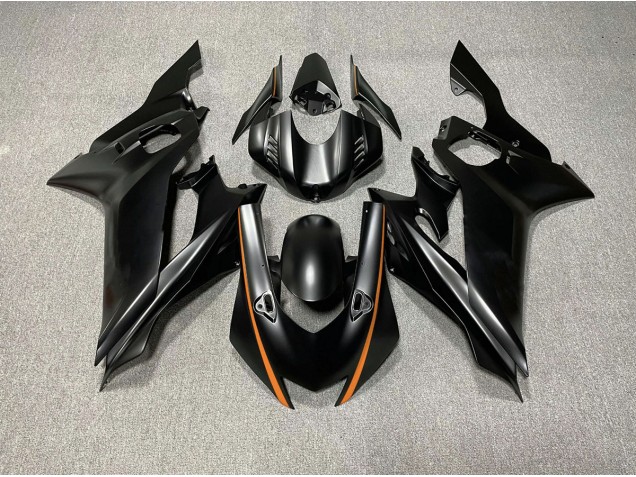Matte Black & Orange Accents - 2017-2021 Yamaha R6 Matte Black & Orange Accents - 2017-2021 Yamaha R6