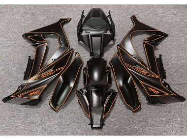 Matte Black & Orange Lining - 2011-2015 Kawasaki ZX10R