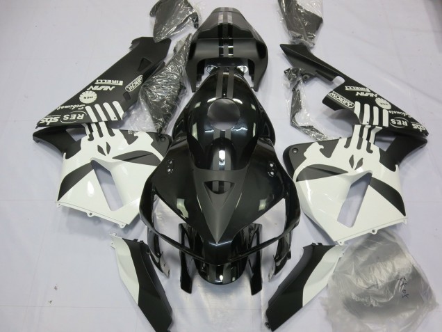 Matte Black & Puisher Logos - 2005-2006 Honda CBR600RR