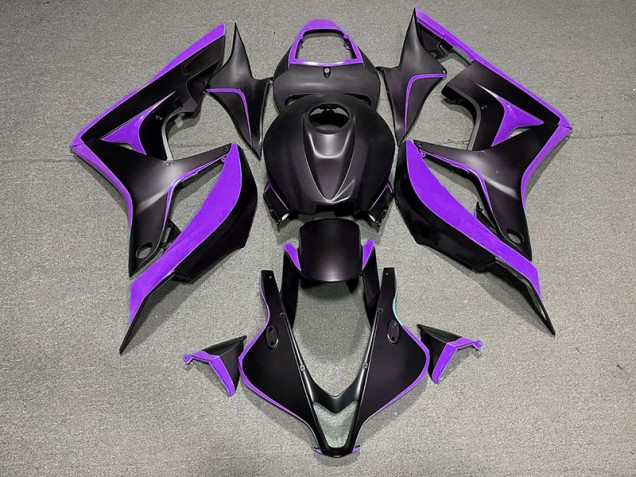 Matte Black & Purple - 2007-2008 Honda CBR600RR Matte Black & Purple - 2007-2008 Honda CBR600RR