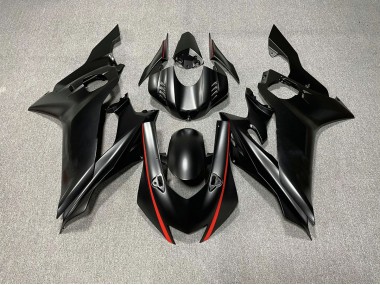 Matte Black & Red Accents - 2017-2021 Yamaha R6