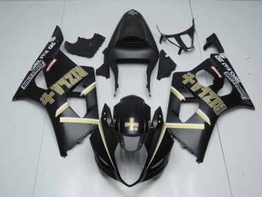 Matte Black Rizla & - 2003-2004 Suzuki GSXR 1000