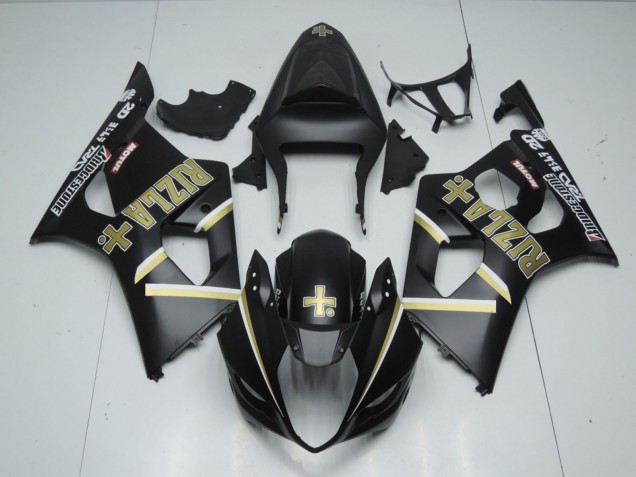 Matte Black Rizla & - 2003-2004 Suzuki GSXR 1000