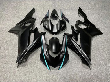 Matte Black & Teal Accents - 2017-2021 Yamaha R6