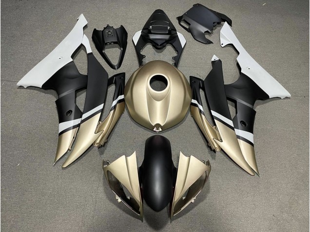 Matte Black and Gold - 2008-2016 Yamaha R6