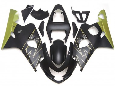 Matte Black and Gold Corona Custom - 2004-2005 Suzuki GSXR 600-750