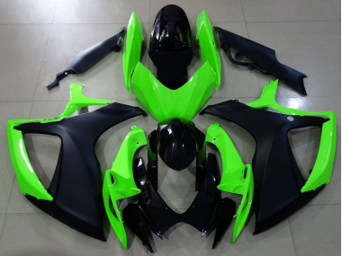 Matte Black and Green - 2006-2007 Suzuki GSXR 600-750