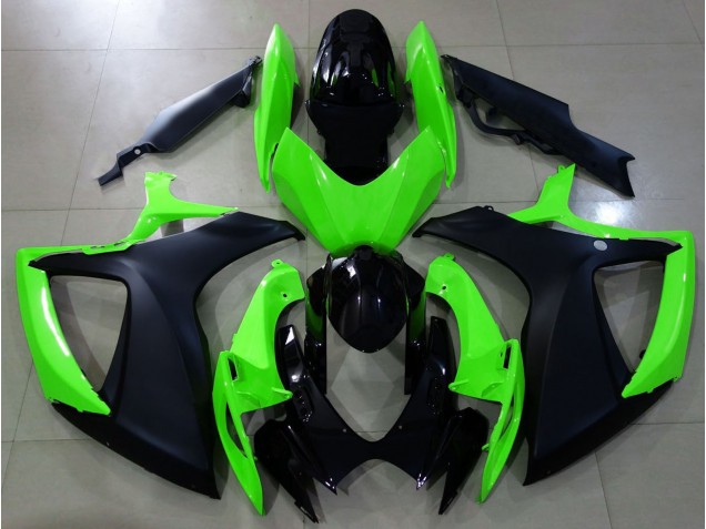 Matte Black and Green - 2006-2007 Suzuki GSXR 600-750
