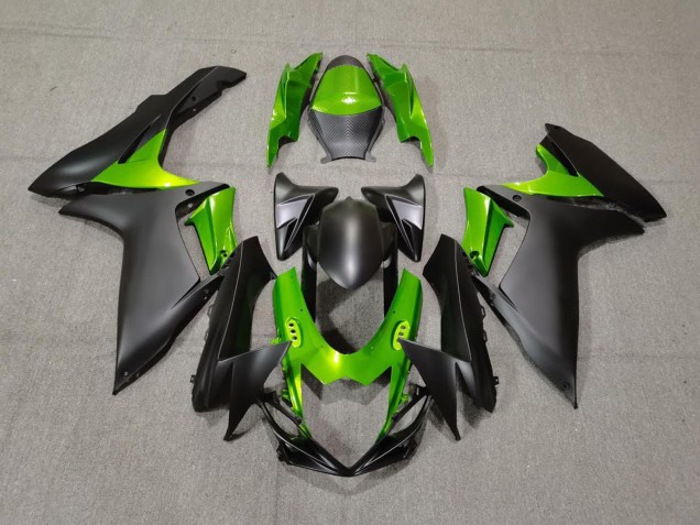 Matte Black and Green - 2011-2024 Suzuki GSXR 600-750