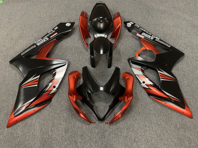 Matte Black and Orange - 2005-2006 Suzuki GSXR 1000