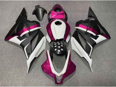 Matte Black and Pink Star - 2009-2012 Honda CBR600RR