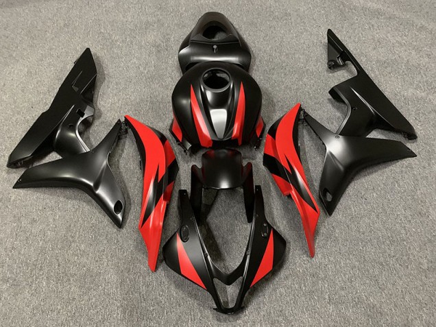 Matte Black and Red - 2007-2008 Honda CBR600RR Matte Black and Red - 2007-2008 Honda CBR600RR