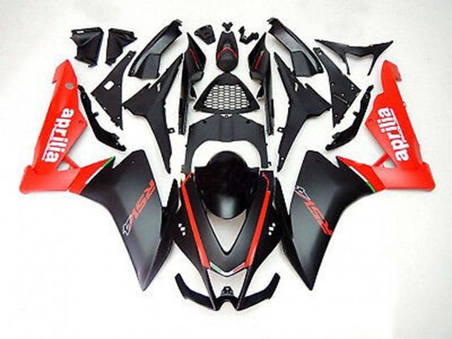Matte Black and Red - 2012-2015 Aprilia RS4 125 Matte Black and Red - 2012-2015 Aprilia RS4 125