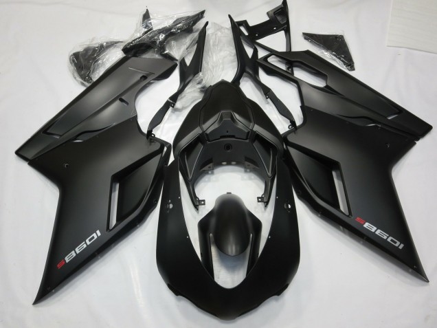 Matte Black with Red - 2007-2014 Ducati Ducati 848 1098 1198