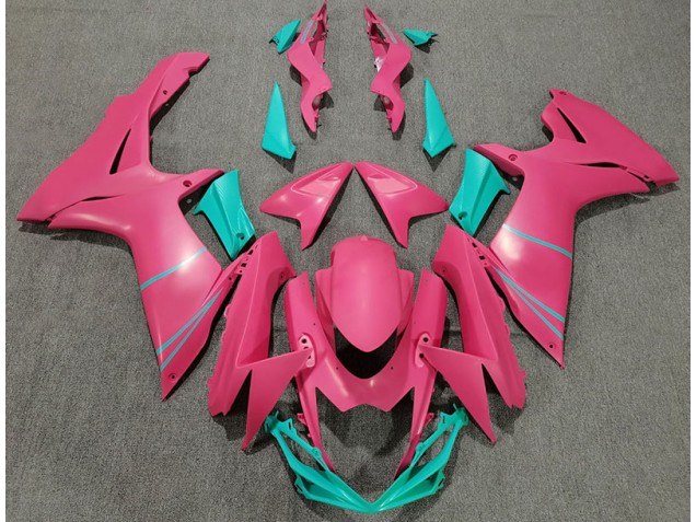 Matte Hot Pink and Teal - 2011-2024 Suzuki GSXR 600-750 Matte Hot Pink and Teal - 2011-2024 Suzuki GSXR 600-750
