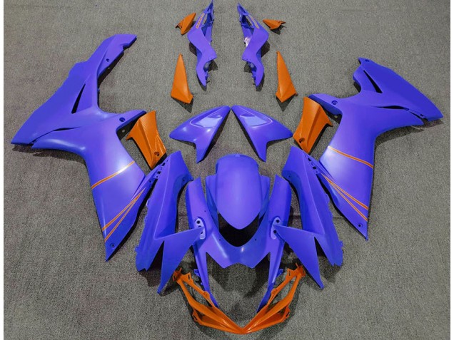 Matte Ocean Blue & Orange - 2011-2024 Suzuki GSXR 600-750 Matte Ocean Blue & Orange - 2011-2024 Suzuki GSXR 600-750