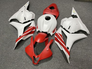 Matte Red / White - 2009-2012 Honda CBR600RR