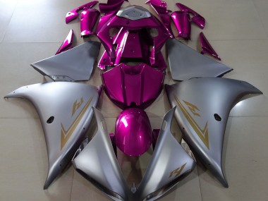 Matte Silver & Pink - 2009-2011 Yamaha R1