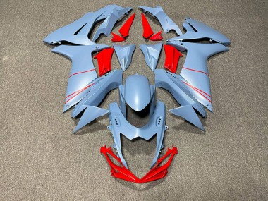 Matte Sky Blue & Red - 2011-2024 Suzuki GSXR 600-750