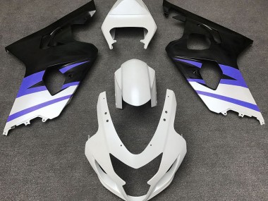 Matte White & Blue - 2004-2005 Suzuki GSXR 600-750