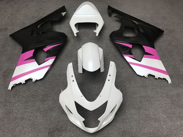 Matte White & Pink - 2004-2005 Suzuki GSXR 600-750