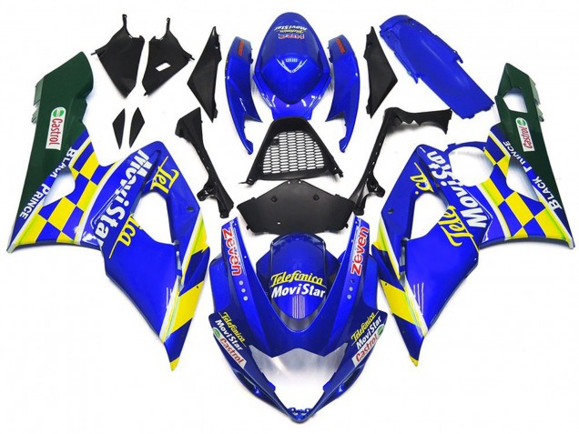 MoviStar Blue and Yellow Check - 2005-2006 Suzuki GSXR 1000