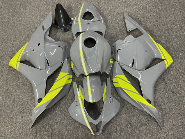 Nardo Grey and High Viz Yellow - 2009-2012 Honda CBR600RR Nardo Grey and High Viz Yellow - 2009-2012 Honda CBR600RR