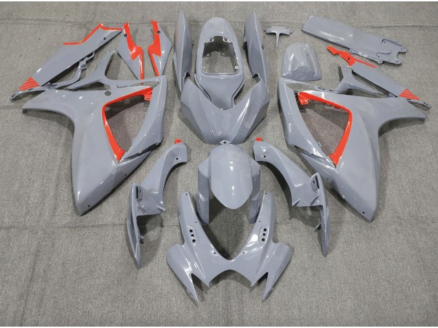 Nardo and Red Trim - 2006-2007 Suzuki GSXR 600-750 Nardo and Red Trim - 2006-2007 Suzuki GSXR 600-750