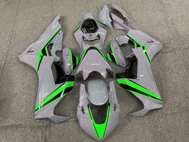 Nardo with Green Stripes - 2017-2023 Honda CBR1000RR Nardo with Green Stripes - 2017-2023 Honda CBR1000RR