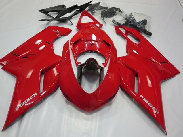 OEM Style Gloss Red - 2007-2014 Ducati Ducati 848 1098 1198 OEM Style Gloss Red - 2007-2014 Ducati Ducati 848 1098 1198