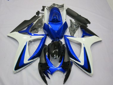 OEM Style White Blue - 2006-2007 Suzuki GSXR 600-750