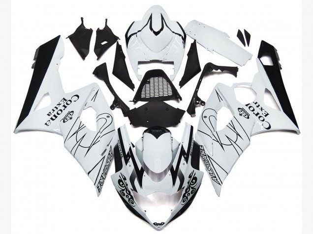OEM White Corona Style - 2005-2006 Suzuki GSXR 1000 OEM White Corona Style - 2005-2006 Suzuki GSXR 1000