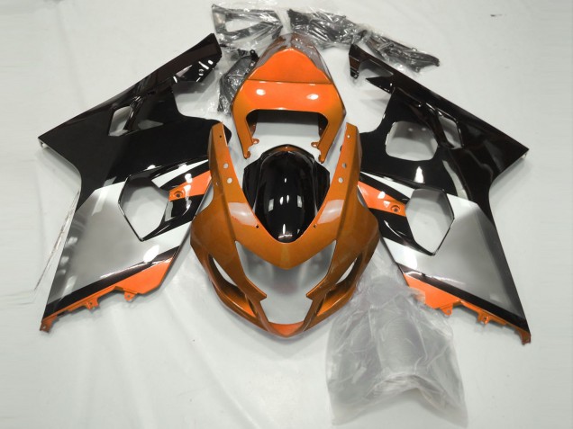 Orange Silver and Black - 2004-2005 Suzuki GSXR 600-750 Orange Silver and Black - 2004-2005 Suzuki GSXR 600-750