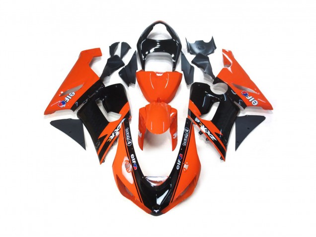 Orange and Black Elf - 2005-2006 Kawasaki ZX6R