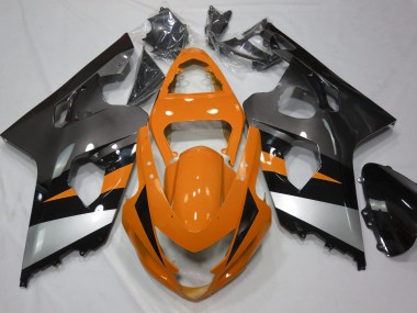 Orange and Silver - 2004-2005 Suzuki GSXR 600-750