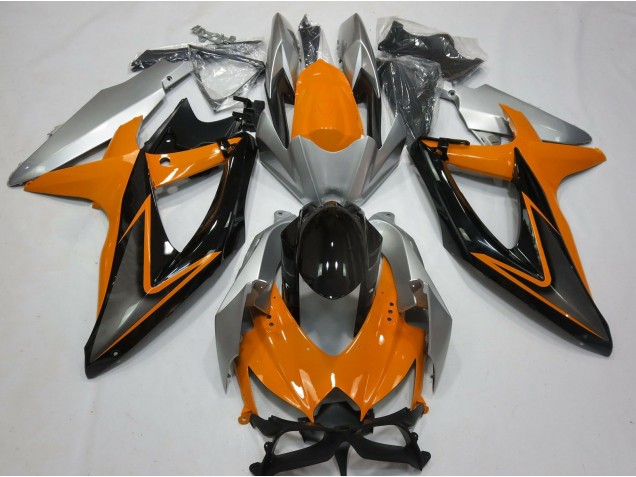 Orange and Silver - 2008-2010 Suzuki GSXR 600-750 Orange and Silver - 2008-2010 Suzuki GSXR 600-750