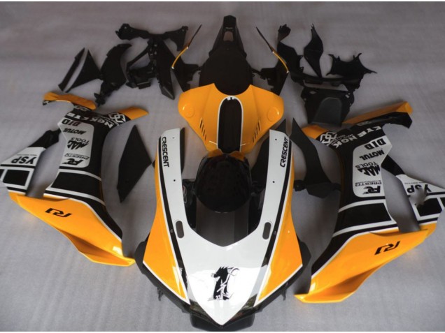 Orange and White - 2015-2019 Yamaha R1