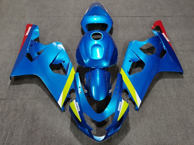Pearl Blue Yellow - 2004-2005 Suzuki GSXR 600-750 Pearl Blue Yellow - 2004-2005 Suzuki GSXR 600-750