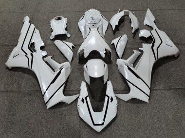 Pearl White & Black Lining - 2017-2023 Honda CBR1000RR