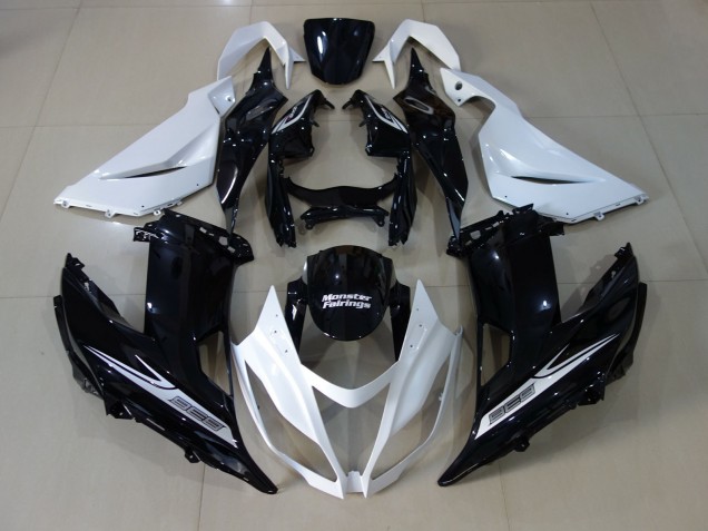 Pearl White and Black - 2013-2018 Kawasaki ZX6R Pearl White and Black - 2013-2018 Kawasaki ZX6R