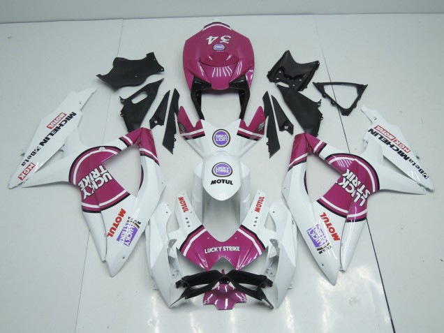Pink Lucky Strike - 2008-2010 Suzuki GSXR 600-750 Pink Lucky Strike - 2008-2010 Suzuki GSXR 600-750