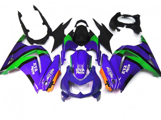 Purple Green and black - 2008-2012 Kawasaki Ninja 250 Purple Green and black - 2008-2012 Kawasaki Ninja 250