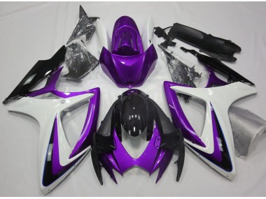 Purple & White Debadged - 2006-2007 Suzuki GSXR 600-750