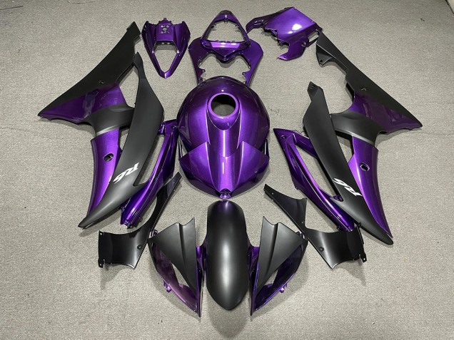 Purple and Matte Black & Logos - 2008-2016 Yamaha R6 Purple and Matte Black & Logos - 2008-2016 Yamaha R6